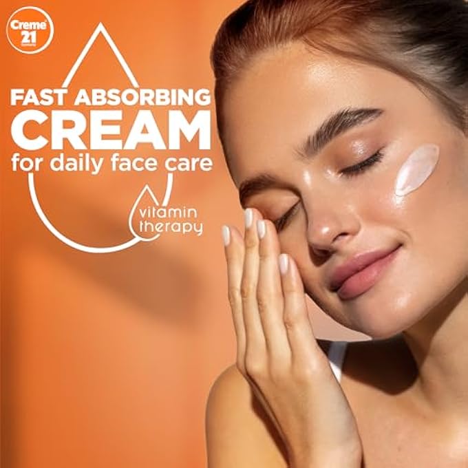 Creme 21 INSTANT BRIGHTENING CREAM - 100ML | FACE MOISTURIZER WITH VITAMIN C & PRO-B5 | INSTANT GLOW FROM DAY 1 | EVENS TONE & FADES DARK SPOTS WITH SPF 15 DAILY PROTECTION | BORN IN GERMANY - Image 4